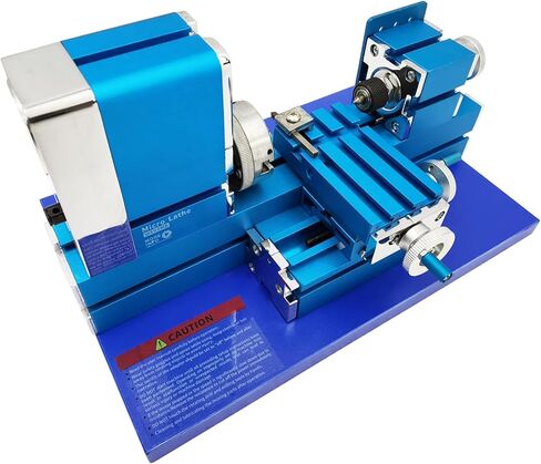 INTBUYING All-metal Miniature Lathe 100-240V Didactical Mini Metal Lathe Machine 20000rpm for Teaching Demonstration Woodworking DIY in Kuwait
