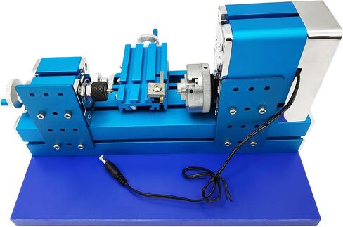 INTBUYING All-metal Miniature Lathe 100-240V Didactical Mini Metal Lathe Machine 20000rpm for Teaching Demonstration Woodworking DIY in Kuwait