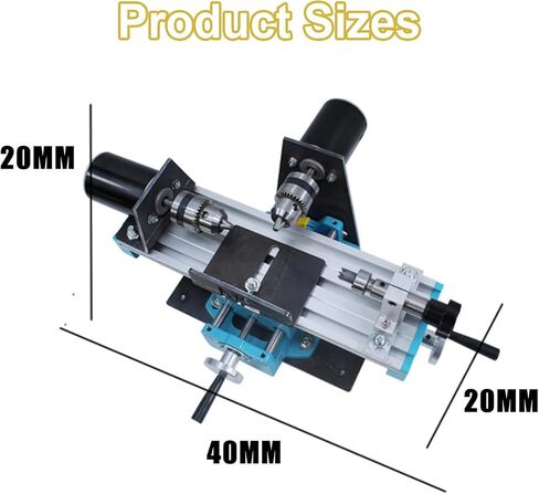 Beads Metal Lathe Machine, 400W Micro Metal Lathe, Seven Speed ​​Regulation, Speed 7000 RPM, Silent High-Speed Motor, for Small Precision Parts Processing, Double Bearing in Kuwait