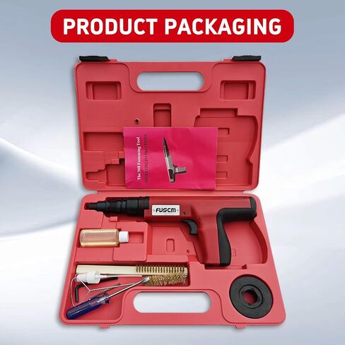 3/4" Top Hat Fastener + .27 Cal Semi-Auto Powder Actuated Tool with power indicator in Kuwait