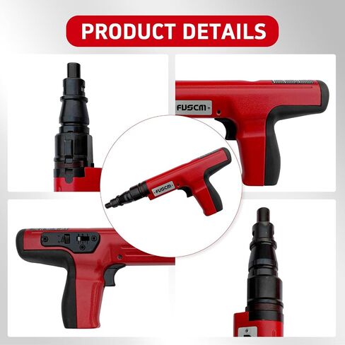 3/4" Top Hat Fastener + .27 Cal Semi-Auto Powder Actuated Tool with power indicator in Kuwait