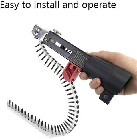 Automatic Screw Driver Chain Nail Gun Adapter Electric Drill Nozzle Woodwork Screw Drive Auto Feed Power Tool Part Attachment in Kuwait