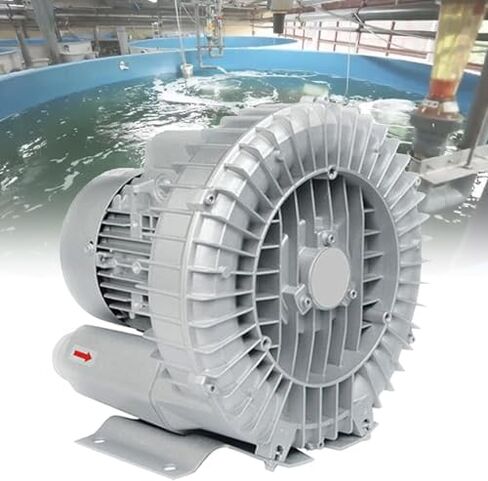 Regenerative Blower High-Pressure Vortex Ring Phase Blower Industrial Vacuum Pump,High-Pressure Vortex Ring Blower for Fish Ponds, 370W Industrial Side Channel Regenerative Blower, Efficient in Kuwait