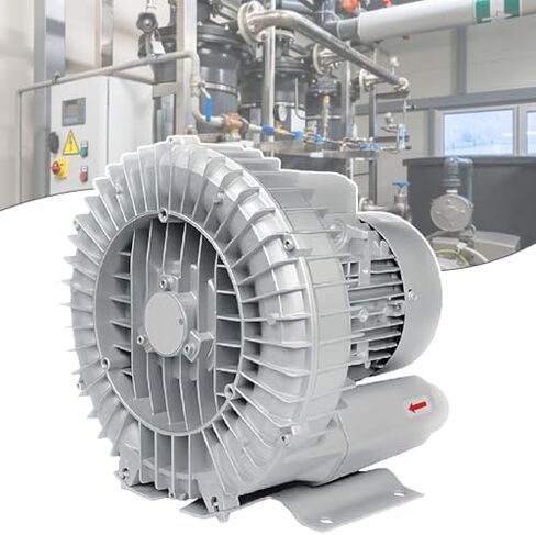 Regenerative Blower High-Pressure Vortex Ring Phase Blower Industrial Vacuum Pump,Single-Phase Vortex Blower - Industrial Vacuum Pump for Air Blowing & Sewage Aeration, Ideal for Water Tanks in Kuwait