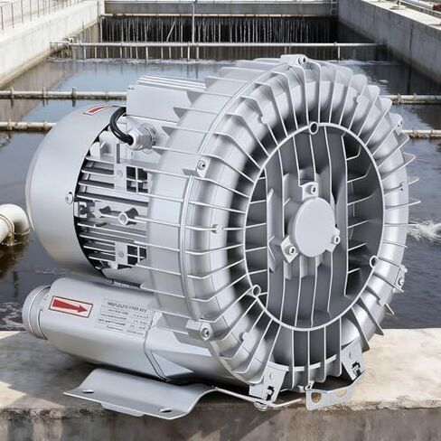 Regenerative Blower High-Pressure Vortex Ring Phase Blower Industrial Vacuum Pump,1200W Regenerative Blower - Single Phase Industrial Vacuum Pump, High-Efficiency Ring Vortex Blower for Sewa in Kuwait