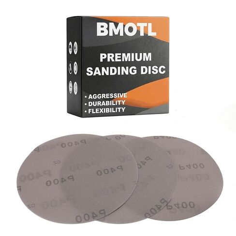 6 Inch Film Sanding Discs: 320 400 600 800 1000 1500 2000 Grit Assortment | 100Pcs, No-Hole Hook and Loop Sandpaper Disc, Premium Zirconia, Wet Dry Sand Paper for DA & Random Sander Automotive/Mteal in Kuwait