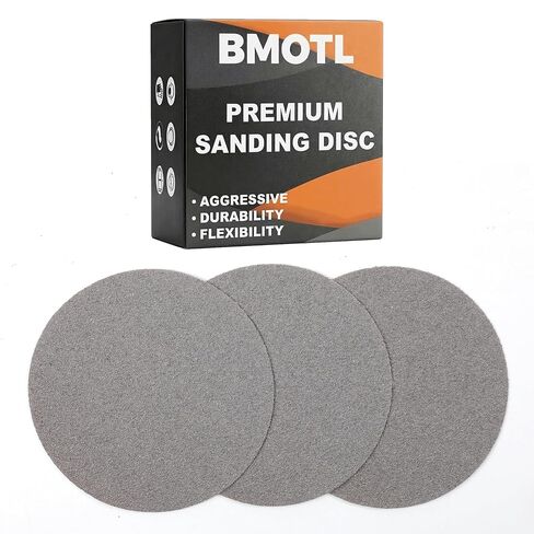 6 Inch Film Sanding Discs: 320 400 600 800 1000 1500 2000 Grit Assortment | 100Pcs, No-Hole Hook and Loop Sandpaper Disc, Premium Zirconia, Wet Dry Sand Paper for DA & Random Sander Automotive/Mteal in Kuwait