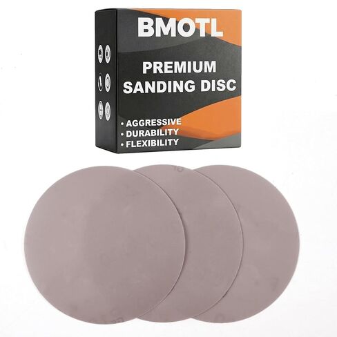 6 Inch Film Sanding Discs: 320 400 600 800 1000 1500 2000 Grit Assortment | 100Pcs, No-Hole Hook and Loop Sandpaper Disc, Premium Zirconia, Wet Dry Sand Paper for DA & Random Sander Automotive/Mteal in Kuwait