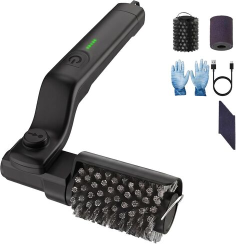 Electric Grill Brush Cleaner for BBQ Outdoor Grill - Motorized Rotary Automatic Spin Scrubber with Stainless Steel Head - Cordless Rechargeable Power Tool 3 Speed Cleaning Barbecue Grills in Kuwait