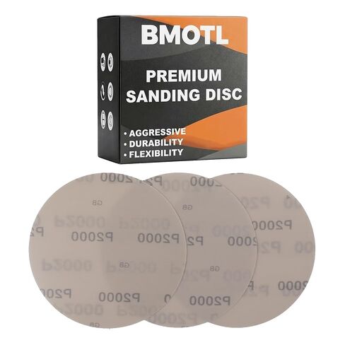 6 Inch Film Sanding Discs: 320 400 600 800 1000 1500 2000 Grit Assortment | 100Pcs, No-Hole Hook and Loop Sandpaper Disc, Premium Zirconia, Wet Dry Sand Paper for DA & Random Sander Automotive/Mteal in Kuwait