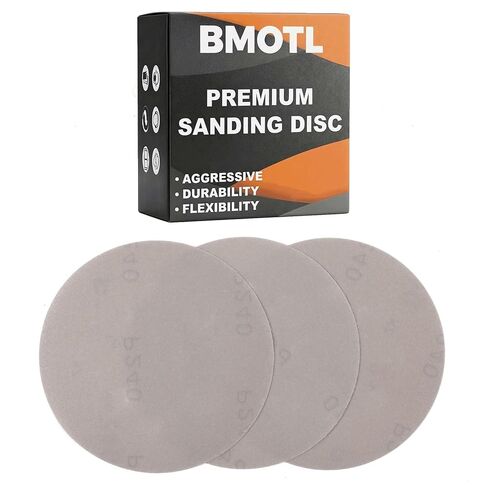 6 Inch Film Sanding Discs: 320 400 600 800 1000 1500 2000 Grit Assortment | 100Pcs, No-Hole Hook and Loop Sandpaper Disc, Premium Zirconia, Wet Dry Sand Paper for DA & Random Sander Automotive/Mteal in Kuwait