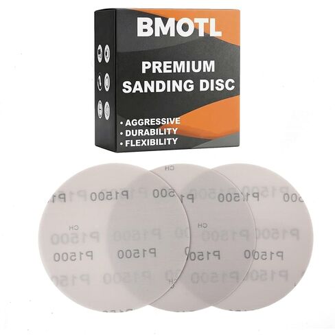 6 Inch Film Sanding Discs: 320 400 600 800 1000 1500 2000 Grit Assortment | 100Pcs, No-Hole Hook and Loop Sandpaper Disc, Premium Zirconia, Wet Dry Sand Paper for DA & Random Sander Automotive/Mteal in Kuwait