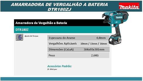 Makita DTR180ZJ Reinforcement Connector 18.0 V in Makpac Battery, Without Charger in Kuwait
