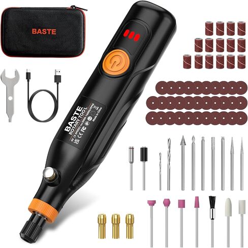 Cordless Rotary Tool Kit, 3-Speed Mini Rotary Tool with 70 Accessories, Type-C Charging, Portable for 3D Printing Finishing, Small DIY Crafts, Engraving, Polishing, and Sanding in Kuwait