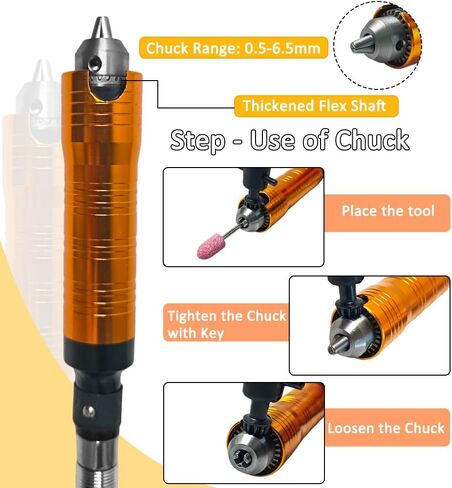 1000W Flex Shaft Rotary Tool with 500-30000RPM Hanging Grinder | 1000W power motor, 500-30000RPM speed, stepless foot pedal control, metal flexible shaft, jewelry craft grinding kit in Kuwait