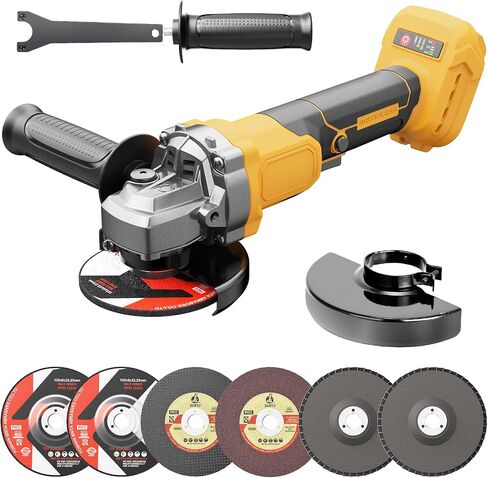 Cordless Angle Grinder, Brushless 4-1/2" Power Grinder Compatible with DeWalt 20V MAX Battery, 3-Speed, 7000 RPM, for Cutting, Grinding, Polishing – Tool Only (Battery Not Included) in Kuwait