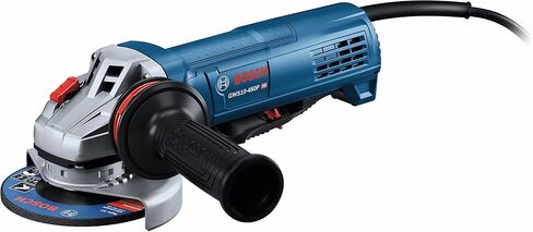 Bosch GWS10 450p 4 1 Thirds in, 10 Amp Angle Grinder with Paddle Switch | 10 Amp Motor Up to 11, 000 Rpm, 4-1/2 Wheel, Anti-Vibration Side Handle, Lock-on Paddle Switch, 5/8-11 Spindle, 120V in Kuwait