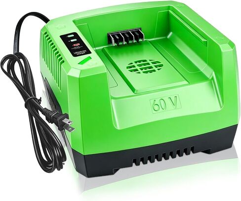 DTK Fast Charging Replacement for Greenworks 60V Chargers CH60R00 CH60DP01 2936902 60DPC10A Rapid Ultra Turbo Battery Charger in Kuwait