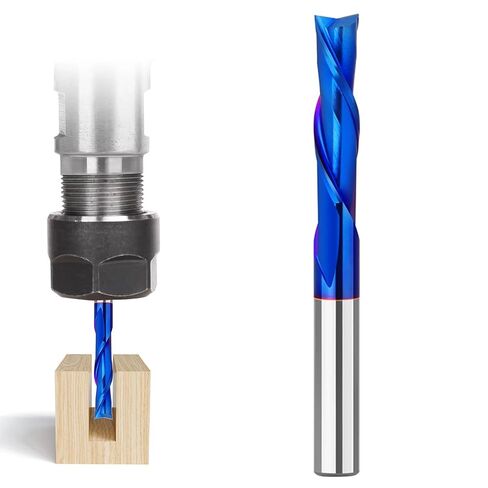 1/8 inch Cutting Diameter CNC Router Bits, Upcut Spiral Router Bits, 1/4" Shank for Edge Trimming ( 1/4"*1/8"*1" Upcut ) in Kuwait