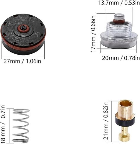 N008792 Air Compressor Regulator Repair Kit For Porter Cable/Craftsman/Dewalt/Ridgid, Compatible with D55155 D55167 D55168 D55684 1WC94 1WC95 C002 C006 23400S Compressor Regulator Replacement Parts in Kuwait