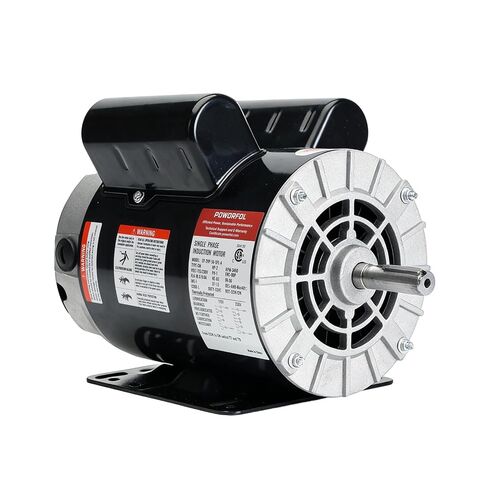 2 HP Electric Motor, 115/230V Single Phase, 3450 RPM, 56 Frame, 5/8" Keyed Shaft, Air Compressor Replacement Motor in Kuwait