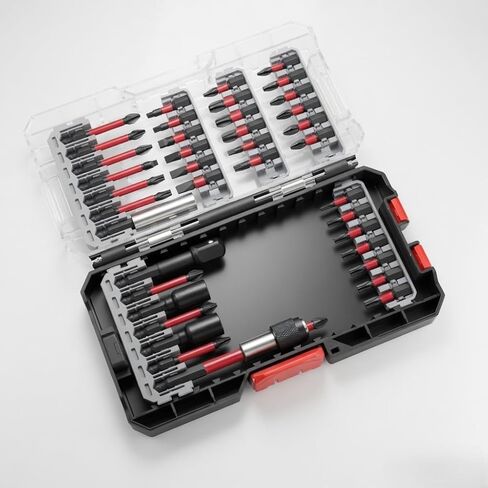 Screwdriver Bit Set, Impact Ready, FlexTorq Impact Driver Bit Set with Storage Case, Screwdriver Bits Set, Magnetic S2 Steel, Multi Driver Bits with Storage Box (15 Piece) in Kuwait