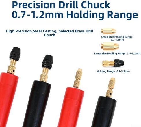 for MINI Electric Drill Set with 13 Bits for Resin, Wood, Jewelry, Paper, Metal Sheets, for acrylic and Aluminum Projects with Quick Change Chuck and Extended Cord (red) in Kuwait