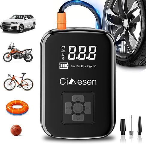 Tire Inflator Portable Air Compressor 2X Fast (Black) in Kuwait