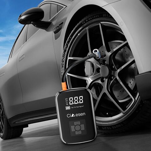 Tire Inflator Portable Air Compressor 2X Fast (Black) in Kuwait