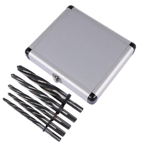 M2 HSS Taper Chucking Reamer 5pcs Set 1/2" Shank 5-Spiral Flute | Covers 3/8", 1/2", 5/8", 3/4", 1"; For steel, metal, wood, alloy, plastic, Bridge construction & general reaming in Kuwait