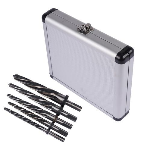 M2 HSS Taper Chucking Reamer 5pcs Set 1/2" Shank 5-Spiral Flute | Covers 3/8", 1/2", 5/8", 3/4", 1"; For steel, metal, wood, alloy, plastic, Bridge construction & general reaming in Kuwait