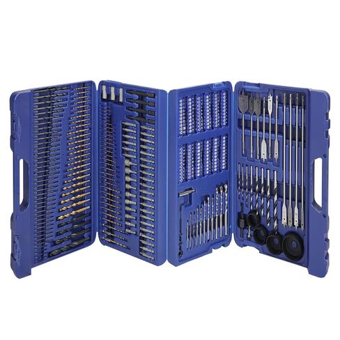 WORKPRO Drill Bit Set, 300-Piece Drill and Driver Accessory Set for Metal, Wood, Cement Concrete and Plastic with Storage Case, W004549A in Kuwait