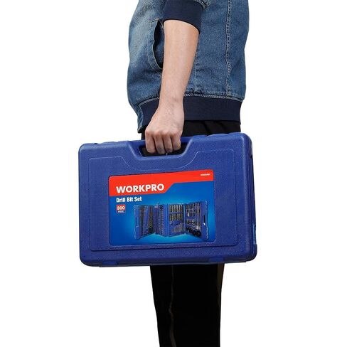 WORKPRO Drill Bit Set, 300-Piece Drill and Driver Accessory Set for Metal, Wood, Cement Concrete and Plastic with Storage Case, W004549A in Kuwait
