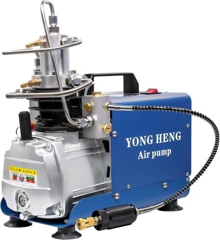 YONG HENG 4500Psi/30Mpa/ High Pressure Air Compressor Pump, LCD Display Pcp Air Compressor Pump, Auto-Stop Version with Built-in Water-Oil Separator Filter, for Filling PCP Air Rifle in Kuwait