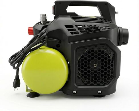 2 Gallon Quiet Air Compressor, Touch-Safe Fully Encased Design with Ergonomic Handle, Lightweight & Oil-Free for Home Use, Auto Care, Painting & Woodworking in Kuwait