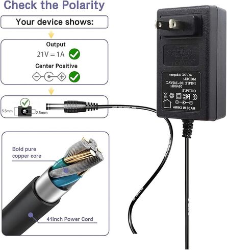 21V Lithium Battery Charger for 20V/21V Power Tools - Compatible with Mini Chainsaw, Hand Drills, Electric Wrenches, Screwdrivers in Kuwait