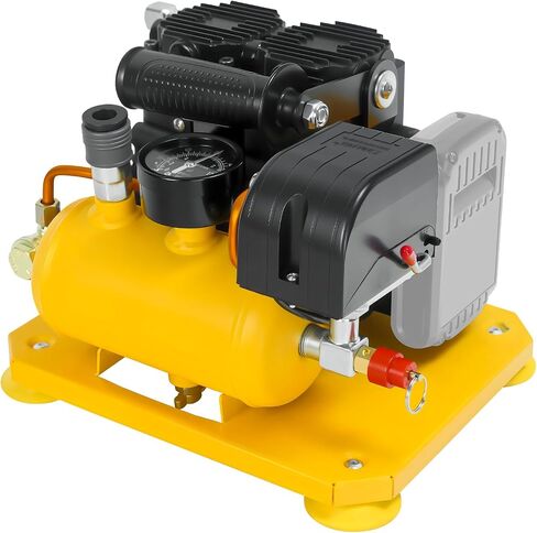 Cordless Air Compressor for Dewalt 20V Battery,Lightweight, Ultra Quiet, Max 116 PSI Pressure, Oil-Free, 0.26 Gallon Tank,65 dB Noise Level Portable Air Compressor, for Brad and Roofing Nailers in Kuwait