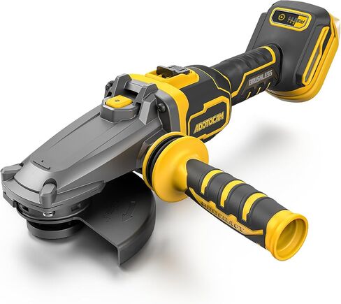 Flathead Angle Grinder for DeWalt 20V MAX Battery (Tool Only) | 5-in. brushless motor, 3 speeds (3500/5500/8500 RPM), gyroscopic kickback protection for tight corners, welds & pipes. in Kuwait