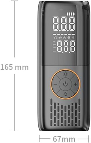 Tire Inflator Portable Air Compressor - 150PSI Cordless Portable Air Pump for Car Tires with Pressure Gauge & LED Lights - 3X Faster Tire Pump for Car, Motorcycle, Balls and Bicycle in Kuwait