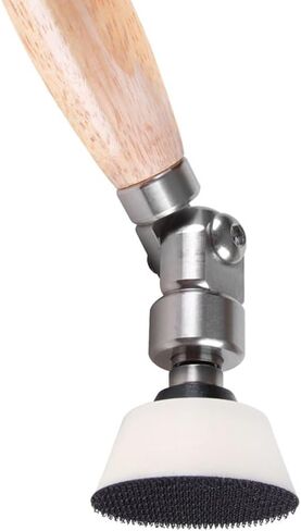 O'SKOOL Woodturning Bowl Sander Tool Kit, with Rotating Head for Inside Curves, 2" (50mm) Sanding Pad, 30pcs Sanding Discs #80#150#220, WDT019 in Kuwait