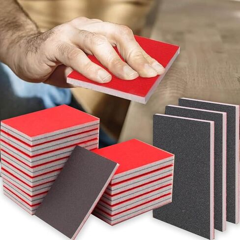 5Pcs Sponge Sanding Block Wet Dry Grinding Sponge Sand Blocks (P400) in Kuwait