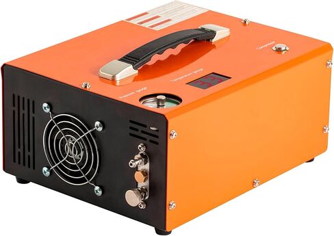 PCP Air Compressor 4500Psi/30Mpa, 300W Oil-Free Fast Fill Pump with Auto Shut-Off, Dual Power 12V DC & 110V AC, Built-in Fan, Portable Air Pump Paintball, Air Rifle, Airguns HPA Tanks in Kuwait