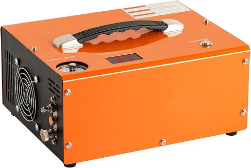 PCP Air Compressor 4500Psi/30Mpa, 300W Oil-Free Fast Fill Pump with Auto Shut-Off, Dual Power 12V DC & 110V AC, Built-in Fan, Portable Air Pump Paintball, Air Rifle, Airguns HPA Tanks in Kuwait