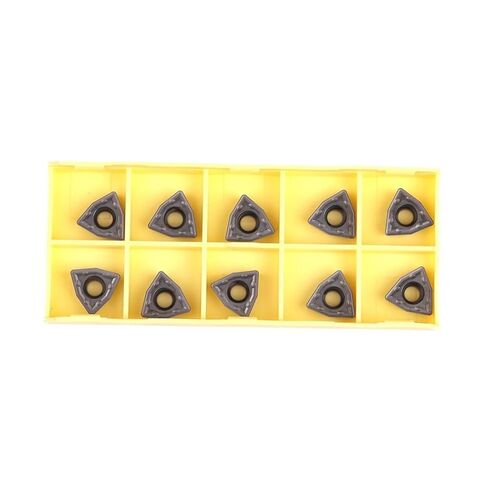 High Toughness Turning Blade Machine Accessories 10PCS WCMT06T308-SF LF6018 External Turning Tool Drill Hard Alloy Blade Applies to Stainless Steel in Kuwait