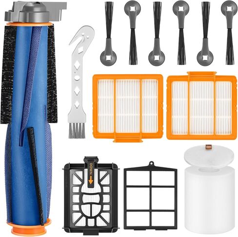 Replacement Parts for Shark AI AV2501AE AV2501S AV2511AE RV2502AE RV2520AOUS AV2510AOUS RV2610WA RV2610W Kits with Main Brush, Filters, Foam Filters, Pre-Filter, Side Brushes in Kuwait