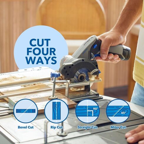 Dremel Blueprint 12V Bundle - Portable Saw Station with Brushless Compact Circular and Multi-Purpose Cutting Case + Brushless Project Multi-Tool with Integrated Application Selector in Kuwait