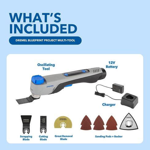 Dremel Blueprint 12V Bundle - Portable Saw Station with Brushless Compact Circular and Multi-Purpose Cutting Case + Brushless Project Multi-Tool with Integrated Application Selector in Kuwait