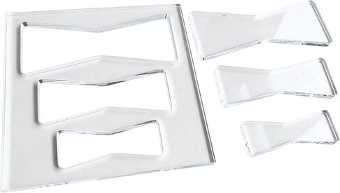 Bow Router Template Set Clear Acrylic Woodworking Multi Size Guide Jig (Transparent) in Kuwait