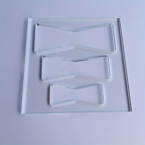 Bow Router Template Set Clear Acrylic Woodworking Multi Size Guide Jig (Transparent) in Kuwait