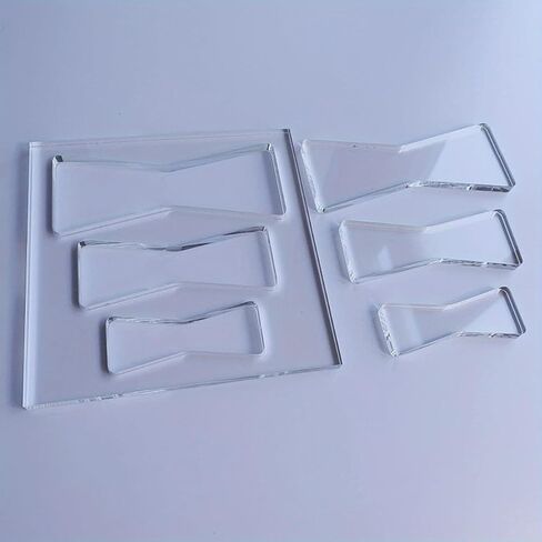 Bow Router Template Set Clear Acrylic Woodworking Multi Size Guide Jig (Transparent) in Kuwait